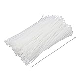 Material: Kunststoff Kabelbinder Bindungen,sourcing map Plastik Kabel Draht von selbst einrastend Rand Wickeln Schleife Bänder 2mmx150mm 380 St.