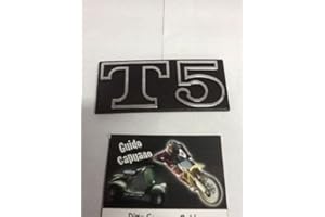 MotoCapuano Targhetta per Cofano Laterale Vespa 125 T5 in Poliuretano, Classic, per Scooter, Sinistra