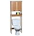 Produktbild Toilettenschrank - 2 Türen und 1 Ablage- exotischer Stil - aus BAMBUS