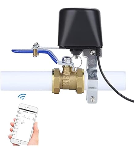 Slimme wifi-ventielregelaar, slimme waterschakelaar, draadloze afstandsbediening, timerfunctie, compatibel met iOS/Android, ondersteuning Alexa Echo, Google Assistant