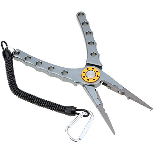 Lixada 20cm Außen multifunktionale Angeln Zangen Linie Cutter Hook Remover Tackle - 3
