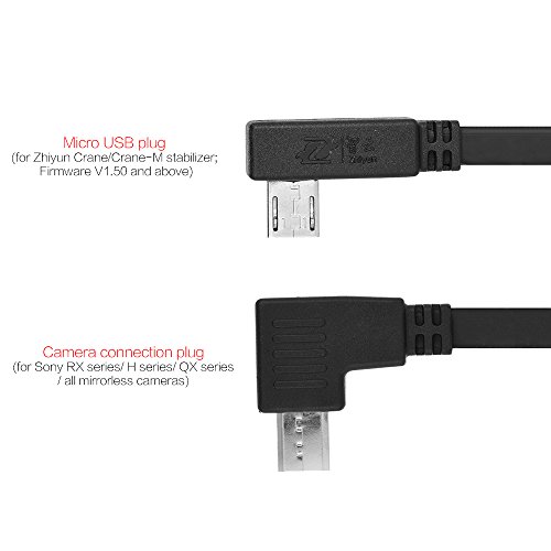 Andoer Zhiyun Kontroll USB Kable Support Shutter Video und Zoom Funktionen für Sony RX Serie H Serie QX Serie Kamera für Sony Alle Spiegellose Kamera - 3