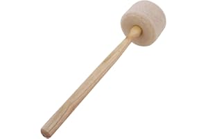 BITTO Felt Striker, Size 4, Mallet for Singing Bowls, approx. 33 x 5.5 cm, diam. 8 cm