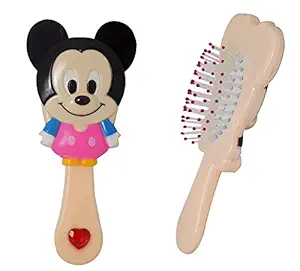 Wizme Kids Hair Comb Brush Soft Bristles for Boys Girls Kids Random Colors Pack of 1