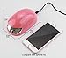 Mini USB and Battery Singel Finger Nail Lamp 3W Nail Dryer LED Curling Lamp Gel Polish Nail Art for Home Use Travel(Pink)