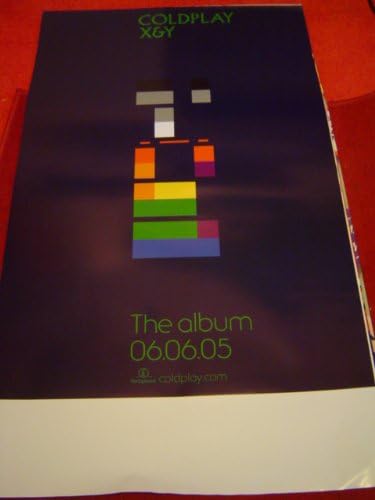 COLDPLAY X And Y 2005 28 X 20 approx INCHES POSTER