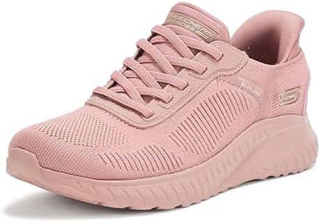 Skechers Hands Free Slip-ins: Bobs Sport Squad Chaos-Current Muse, Scarpe da Ginnastica Donna, Rosa, 36 EU Larga