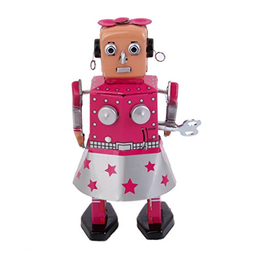 Juguete Robot Venus de Hojalata Estilo Vintage de Cuerda