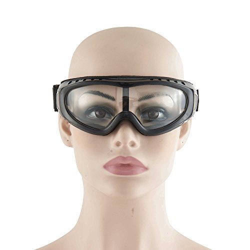 Babimax Unisex Safety Glasses Clear Lens Anti Scratch UV Eyewear Sports Skiing Work Goggles