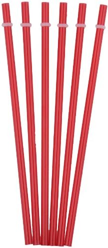 Tiki TumblersReusable Drinking Straws 6 Piece | BPA Free | Fits Tervis, Signature & Other Tumbler Brands Straws Red