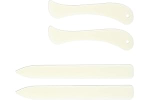 YUEJIESELECTED 4 patas plegables para papel, filo y tabla de plegado, huesos de hueso, cortador de papel con punta redondeada, tabla de plegado para papel y plástico, herramienta de corte