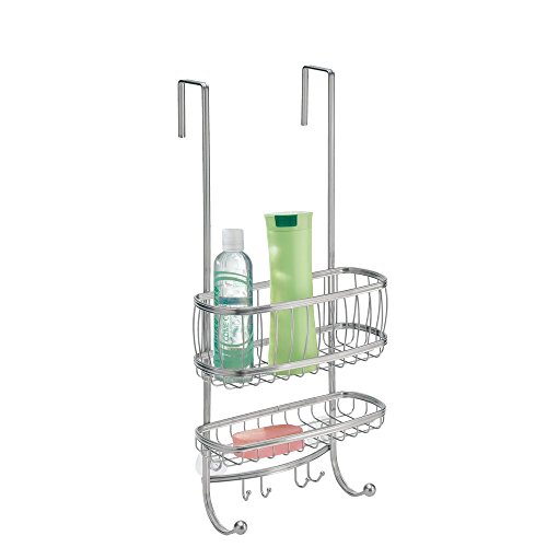InterDesign 64376EU York Dusch-Caddy zum Hängen über die Tür, silberfarben - 3