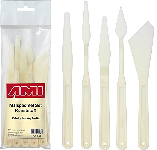 NEU AMI Kunststoff Malspachtel Set, 5-teilig