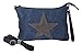 Produktbild angesagte Tasche, Handtasche, kleine Umhängetasche mit Stern und Echtleder, blau
