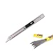 Produktbild Edelstahl Cuttermesser Deli SK5 mit 10x 9mm 30° Klingen - Folierer- Grafikmesser / Folienmesser / Car wrapping knife / 30 Grad Cutter