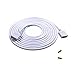 Produktbild 5m/16.4ft LED RGB-Strip pin, LED Verlängerungskabel LED Streifen Verbinder Verlängerung Anschluss Verteiler Kabel für 4 polig RGB 5050 3528 2835 LED Streifen Licht, 4 polig LED TV Hintergrundbeleuchtu