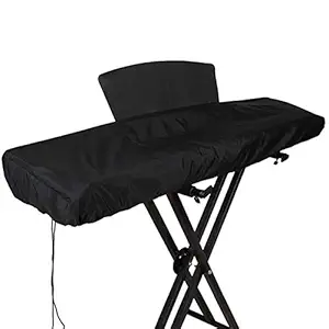 Electronic Piano Dust Cover, Waterproof Piano Keyboard Cover, for 88-Key Electronic Piano 61-Key Electronic Piano Cleaning Home(Black, 88 Keys)