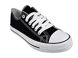 LADIES WOMENS CANVAS LACE UP PLIMSOLL FLAT GYM SHOES SNEAKERS TRAINER PUMPS SIZE
