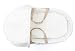 Kinder Valley Waffle on Palm Moses Basket and Walnut Rocking Stand Bundle (Cream)