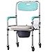 Produktbild Toilettenstuhl, zusammenklappbar Aluminium Legierung WC-Sitz mit Eimer höhenverstellbar Mobilität Behinderung Hilfe Badezimmer