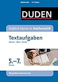 Einfach klasse in Mathematik - Textaufgaben 5. bis 7. Klasse: Wissen - Üben - Testen (Duden - Einfach klasse) by 
