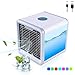 Produktbild Sunny Luftkühler Mini tragbare Klimaanlage Lüfter, 3-in-1 tragbare Mini-Luftkühler, Luftbefeuchter und Luftreiniger mit 3 Geschwindigkeiten und 7 Farben LED-Leuchten für Schlafzimmer, Büro