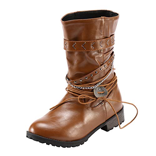 Mittlere Stiefel,Oliviavan Damen Stiefel Herbst und Winter Stiefel Lederschuhe Militär Kampfstiefel Schuhe Schneestiefel Mittlere Stiefel,Oliviavan Damen Stiefel Herbst und Winter Stiefel Lederschuhe Militär Kampfstiefel Schuhe Schneestiefel