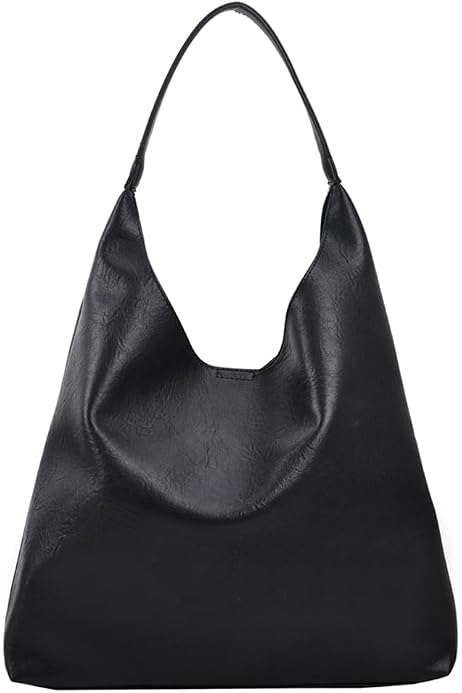 Borse A Tracolla AiNinXun Borsa Hobo Donna Borsa A Spalla Borse In Pelle Tote Bag Grandi Borse Università Donna Borsa A Mano Vintage Pelle Borsa - 4
