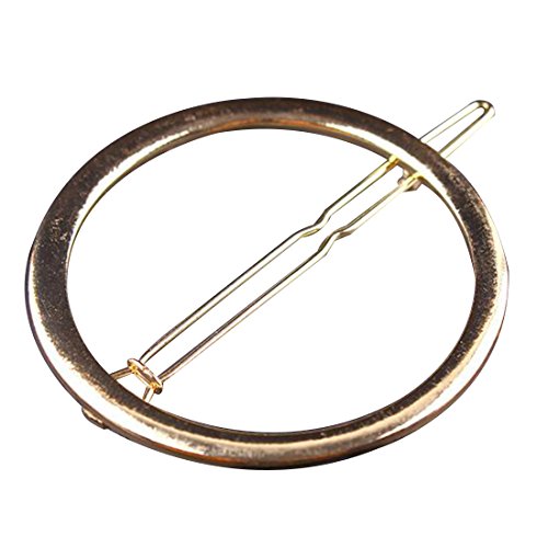 Vintage Metal Triangle Hairpin Girls' Hair Clips Hair Beauty Accessory Gold Circle