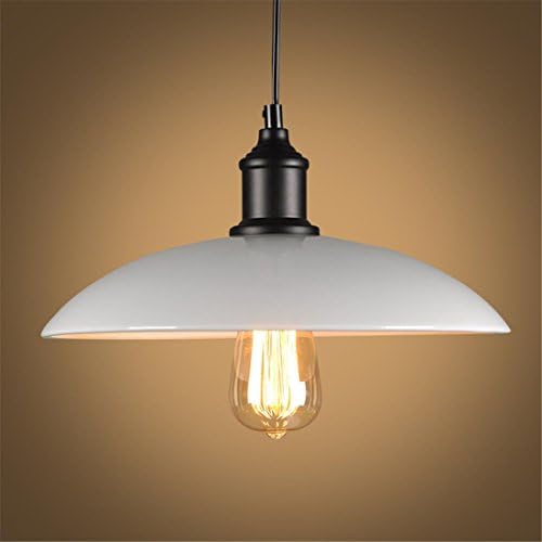 Retro Hat Shape Ceiling Lighting, For E27 Bulb Black White Printing Shade Corridor Chandeliers Restaurant Cafe Pendant Lamp Bedroom Living Room Decoration , White A , 40cm