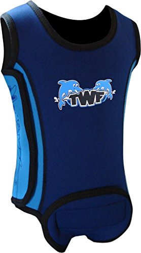 Baby Boys & Girls Wetsuit | Baby Warma Neoprene Wetsuit Wrap Blue Dolphin 6-12 Months
