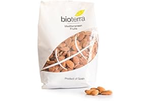 BIOTERRA Almendra Ecológica Española Cruda, Con Piel, Sin Gluten 200g