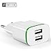 Produktbild EAZYER DOPPEL USB LED LADEADAPTER SCHNELL LADEGERÄT STECKER NETZTEIL 2-FACH DOUBLE für Phone 7 / 7Plus/ 6 /