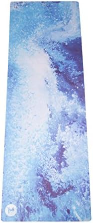 Yoga Mat - Anti slip, Ideal for Bikram/Hot Yoga, Eco friendly, Machine Washable, Natural rubber and microfiber, Non slip, Grips better with sweat, Carrying strap included