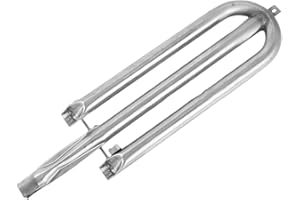 URPIZY Tubo in acciaio inox per barbecue, L48cm Gas Grill Tube U bruciatore in acciaio inox parti di ricambio piastra fiamma