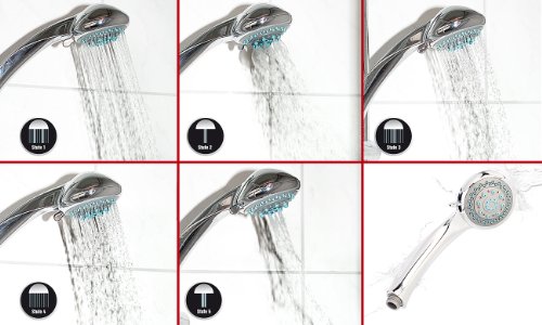 infactory Multifunktions-Duschkopf DK-85.mul mit 56 Düsen - 2