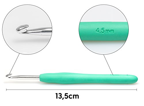 WINTEX 9 Häkelnadeln in verschiedenen Größen (bunt) | mit 2 Jahren Zufriedenheitsgarantie | Häkelnadelset, Stricknadeln - 3