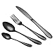 Produktbild Besteck schwarz, 4teilig, matt, in Geschenkbox, elegant, rostfrei, Messer, Gabel, Löffel, Kaffeelöffel