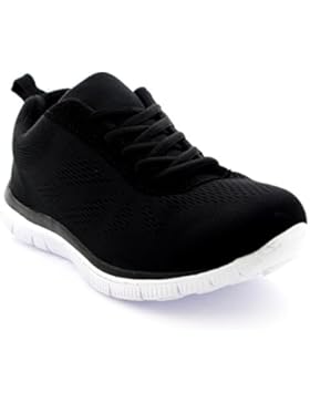 Damen Get Fit Netz Go Lauf Turnschuhe Sportlich Gehen Gym Schuhe Sport