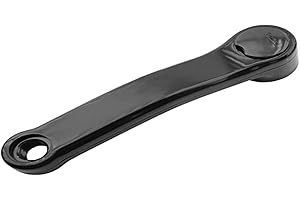 PROWHEEL Pedivella in acciaio laminato per lato sinistro, di colore nero, da 152 mm