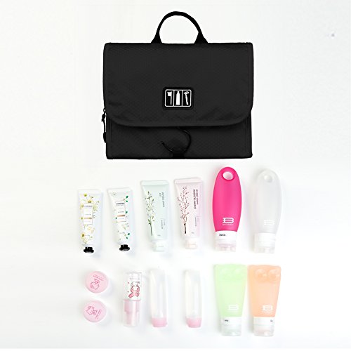 BAGSMART Faltbarer Kulturbeutel zum Aufhängen für Männer & Frauen - 3