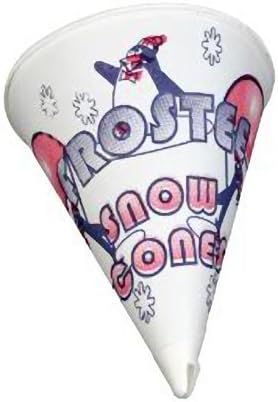 Heavy Duty 6 OZ Snow Cone Cups Sno-Kone (Box of 200) Concession Supplies by Great Northern Popcorn Company