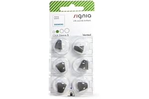 Sivantos Signia Click Sleeves Vented (6 Stück) für Siemens, Signia und Audio Service IdOs und Ex-Hörer (S)