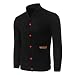 Produktbild Herren Strickjacke, Kaiki TOP Fashion Mens Slim Designed Button Cardigan Mantel Jacke Bluse (M, Black)