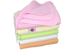 ‎BABYMAJAWELT BABYMAJAWELT® Moltontücher Flanell weiß oder bunt 80x80cm - 5er Set Super Soft ver. Varianten (Mädchen bunt)