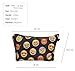 Women's Girls Make Up Bag Wash Bag Toiletry Cosmetics Wallet Pencil Pen Holder Organiser Pouch Case (L22 x H14 x W8 cm, EMOJI BLACK)
