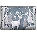 Produktbild Mizongxia Pillow Cases Deer Forest Snow Illustration Winter Season Christmas Day Deer Forest Snow Vector Paper Art Style 20 * 30inch