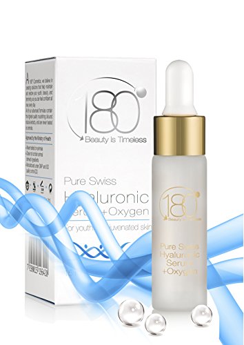 180 Cosmetics - Most Concentrated Pure Swiss Hyaluronic Acid Serum With Oxygen & Vitamin C (Strong) - No Needles Needed & Highest Concentration of Hyaluronic Acid Skincare Line - Designed to Fill Fine Lines & Wrinkles to Plump Smooth & Hydrate For Younger Looking Skin. Anti Aging - Anti Wrinkle - Instant Lift Solution - Strengthen- Face Lift - Tone - Rejuvenate - Facelift