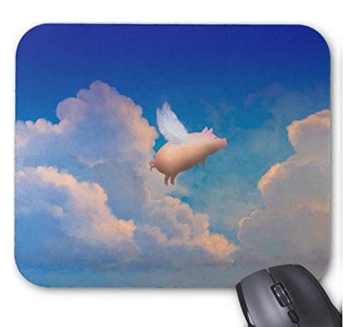 Preisvergleich Produktbild Fliegendes Schwein Mauspad 9,84 x 11,8 Zoll