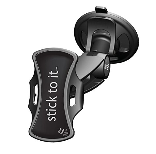 Clingo 07022 - Soporte de coche para teléfonos móviles (con ventosa), color negro y verde